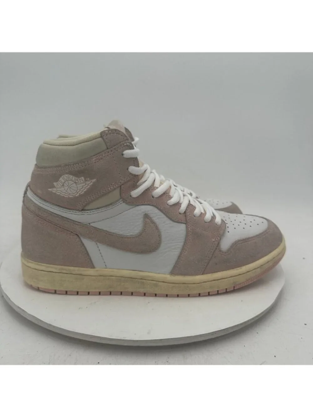 Nike Air Jordan 1 Retro High Women Size 10 FD2596-600 Washed Pink White Shoes